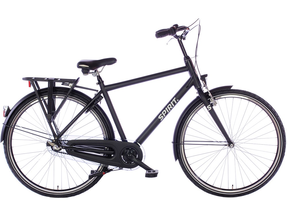 Spirit Avance N3 Mat-Zwart 28 Inch - Herenfiets | City-Bikes.nl