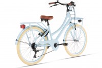 Cortego Transporter Meisjesfiets 22 Inch - 7 Versnellingen - Blauw