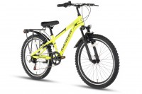 Cortego Ranger Plus Jongensfiets 24 Inch Fluogeel 7-Speed