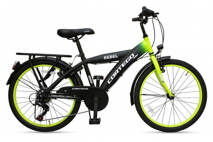 Cortego Rebel Jongensfiets 24 Inch Lime - 7 Versnellingen