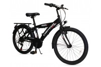 Cortego Rebel Jongensfiets 24 Inch Zwart - 7 Versnellingen