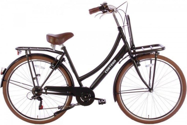 Cortego Transportfiets 28 inch Mat-Zwart - 7 Versnellingen