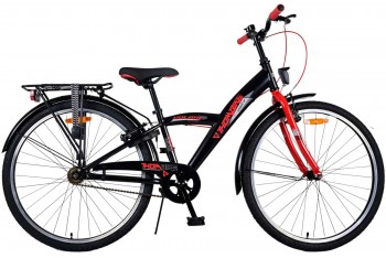 Volare Thombike Jongensfiets Zwart Rood 26 Inch Twee handremmen 