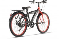 Cortego Rebel Jongensfiets 24 Inch Rood - 6 Versnellingen