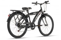 Cortego Rebel Jongensfiets 24 Inch Zwart - 6 Versnellingen