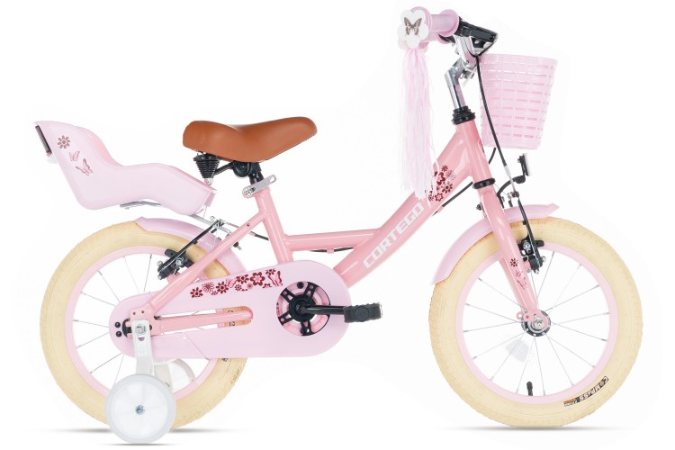 Cortego Liva Meisjesfiets Roze 12 inch