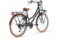 Cortego Transporter Meisjesfiets 26 Inch - 7 Versnellingen - Mat-Zwart