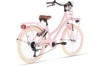 Cortego Transporter Meisjesfiets 22 Inch - 7 Versnellingen - Roze