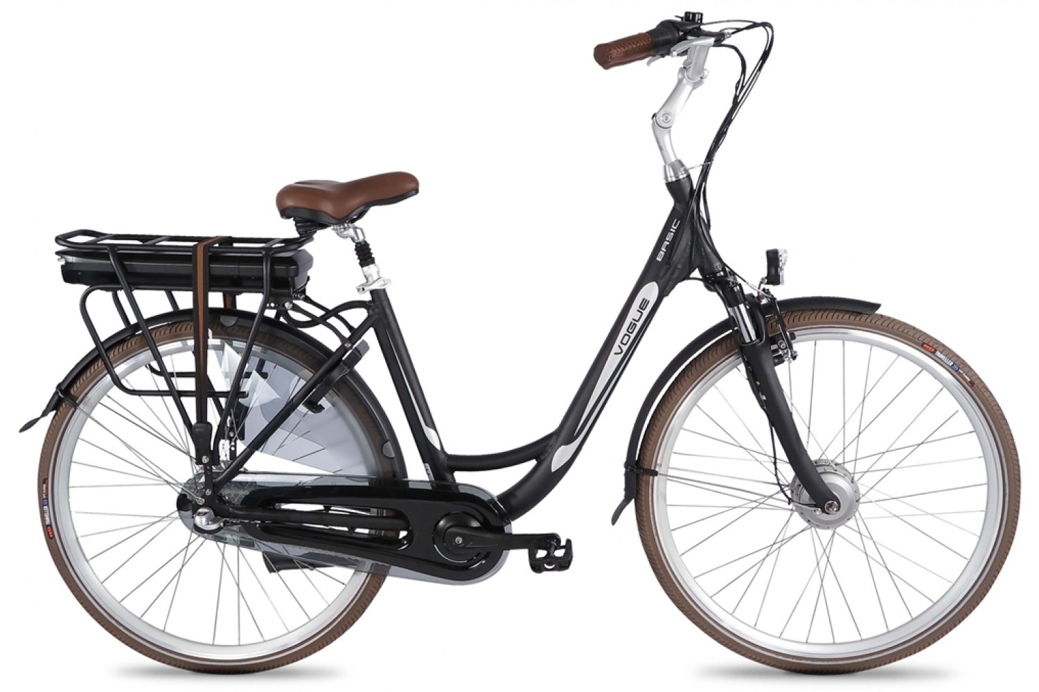 Overgave gewoon premie Vogue Basic Elektrische Fiets N3 28 inch Zwart Bruin | 899,- Euro |  City-Bikes.nl