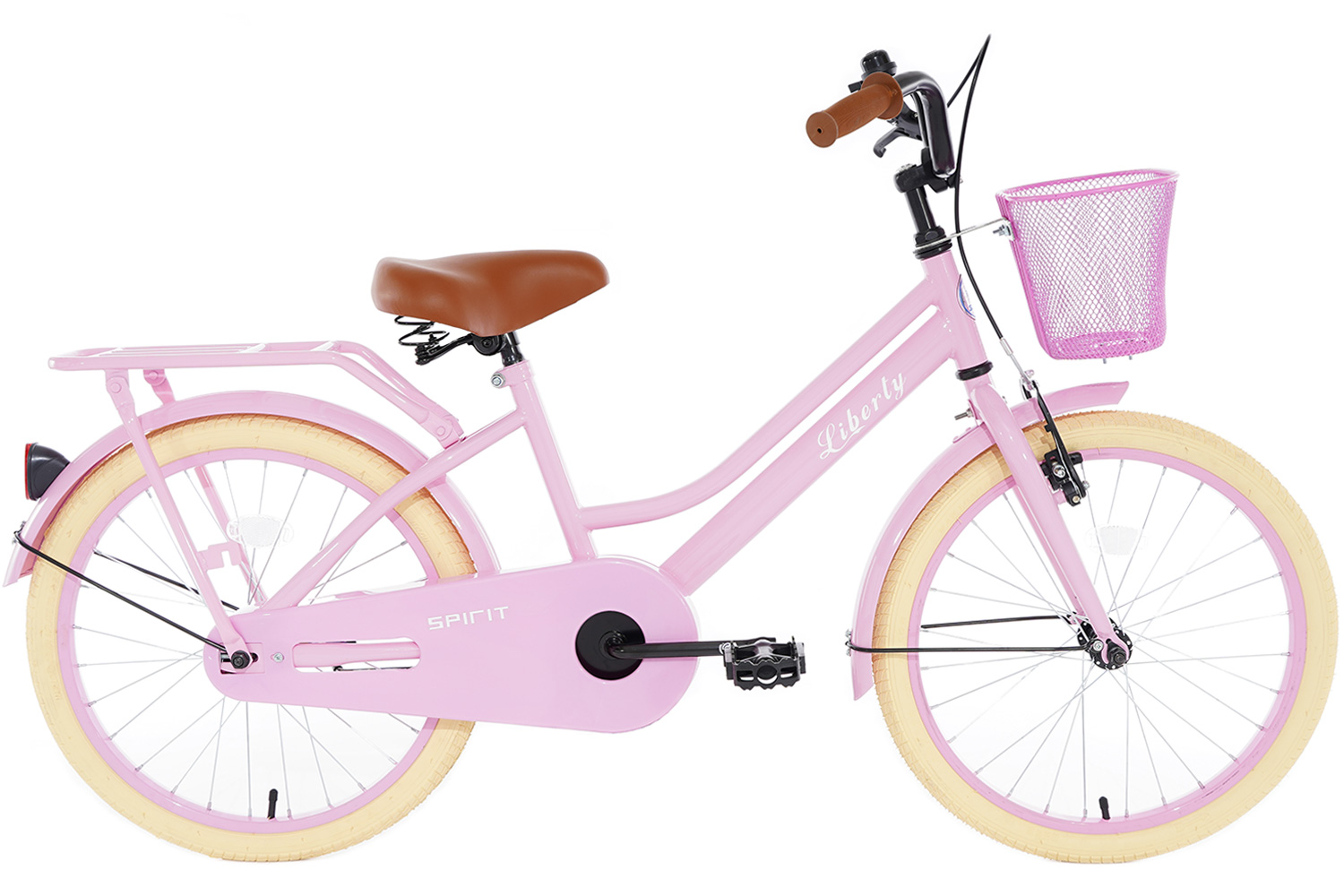 op tijd Klant Zwerver Spirit Liberty Meisjesfiets Roze 20 Inch + Mand | City-Bikes.nl