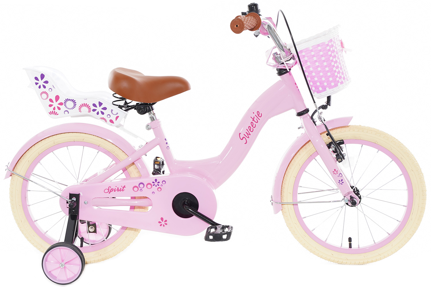 Pracht Afdrukken broeden Spirit Sweetie Roze 16 inch - Meisjesfiets - City-Bikes.nl